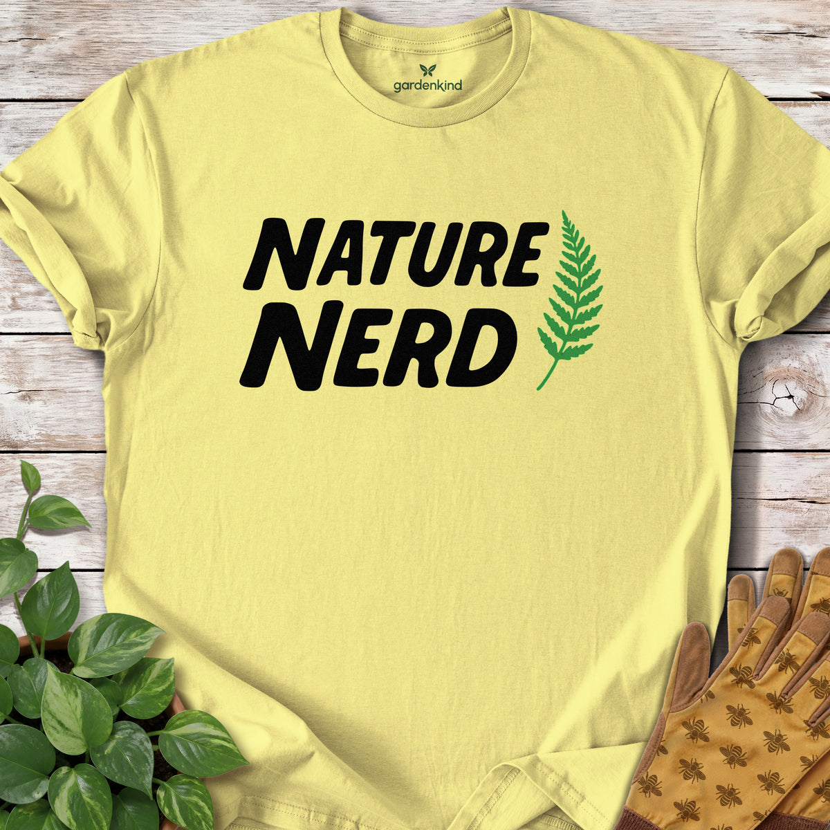 Nature Nerd Tee, Cornsilk