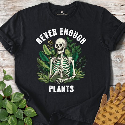 Never Enough Plants Tee, Black