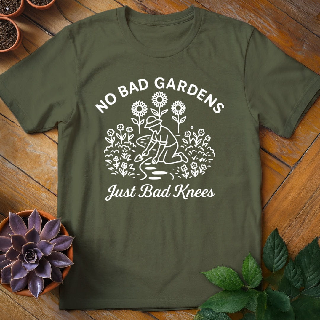 No Bad Gardens Tee T-Shirt Military Green / S