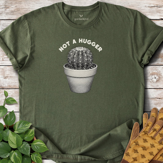 Not a Hugger Tee, Military Green
