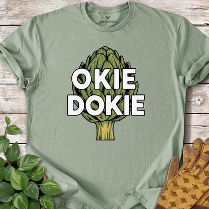 Okie Dokie Artichokie Tee, Sage