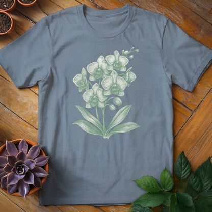 Orchid Tee T-Shirt Stone Blue / S