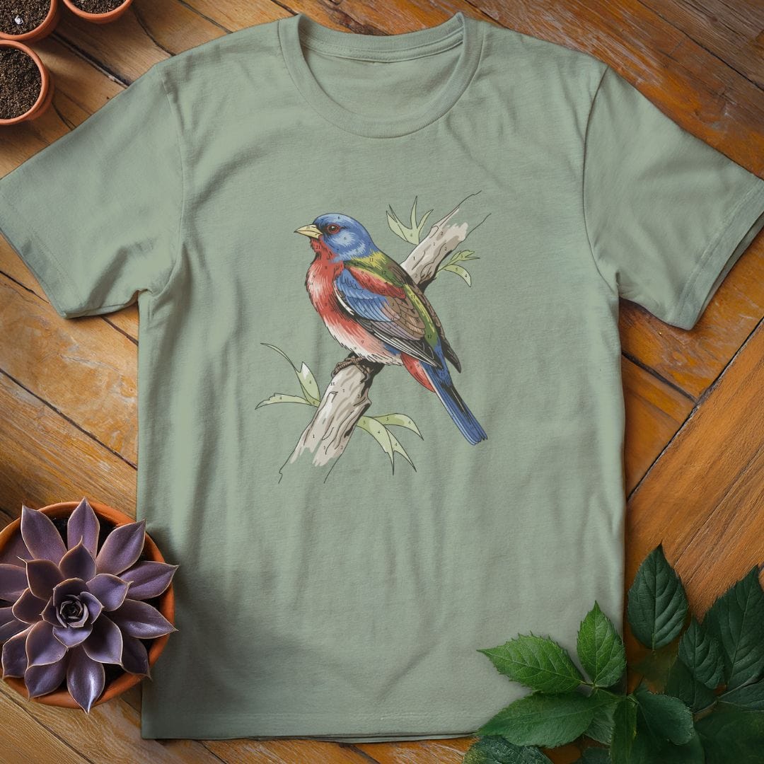 Painted-By-Numbers Bunting Tee T-Shirt Sage / S