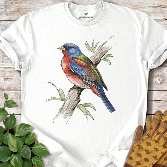 Painted-By-Numbers Bunting Tee, White