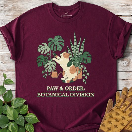 Paw & Order Tee, Maroon