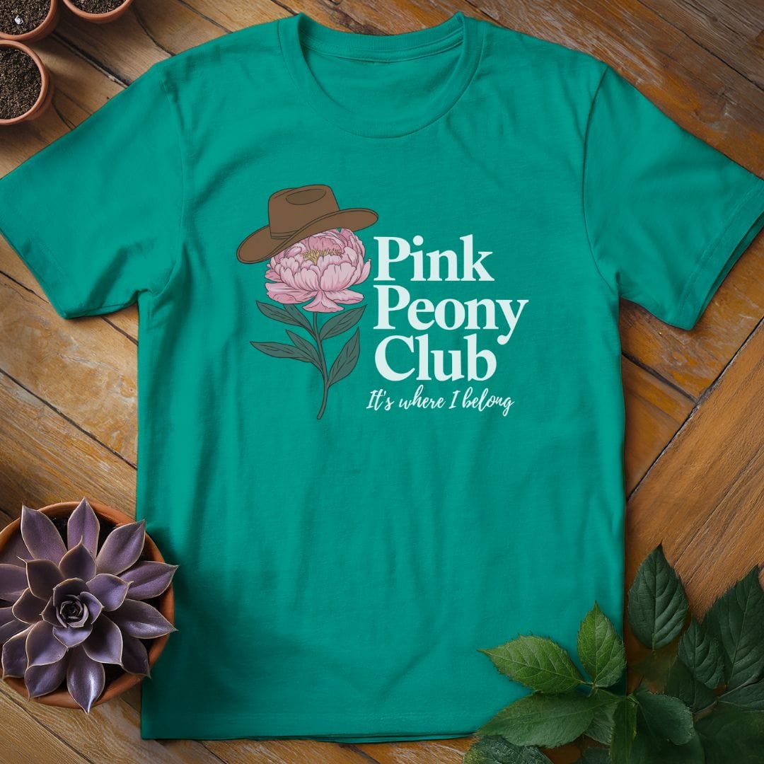 Pink Peony Club Tee T-Shirt Jade Dome / S