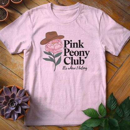 Pink Peony Club Tee T-Shirt Light Pink / S