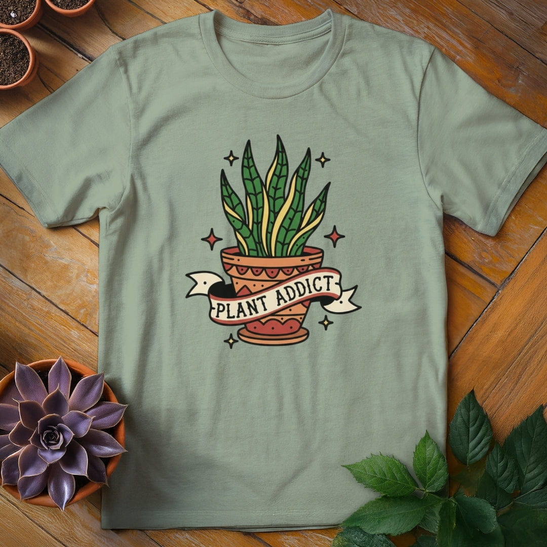 Plant Addict Tattoo Tee T-Shirt Sage / S