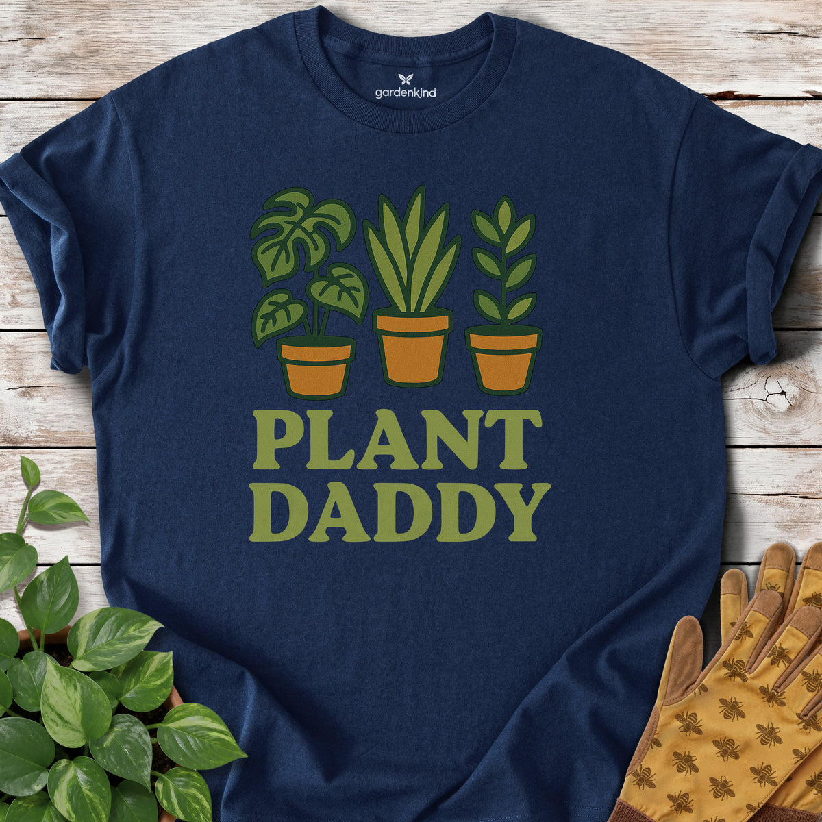 Plant Daddy Tee, Navy
