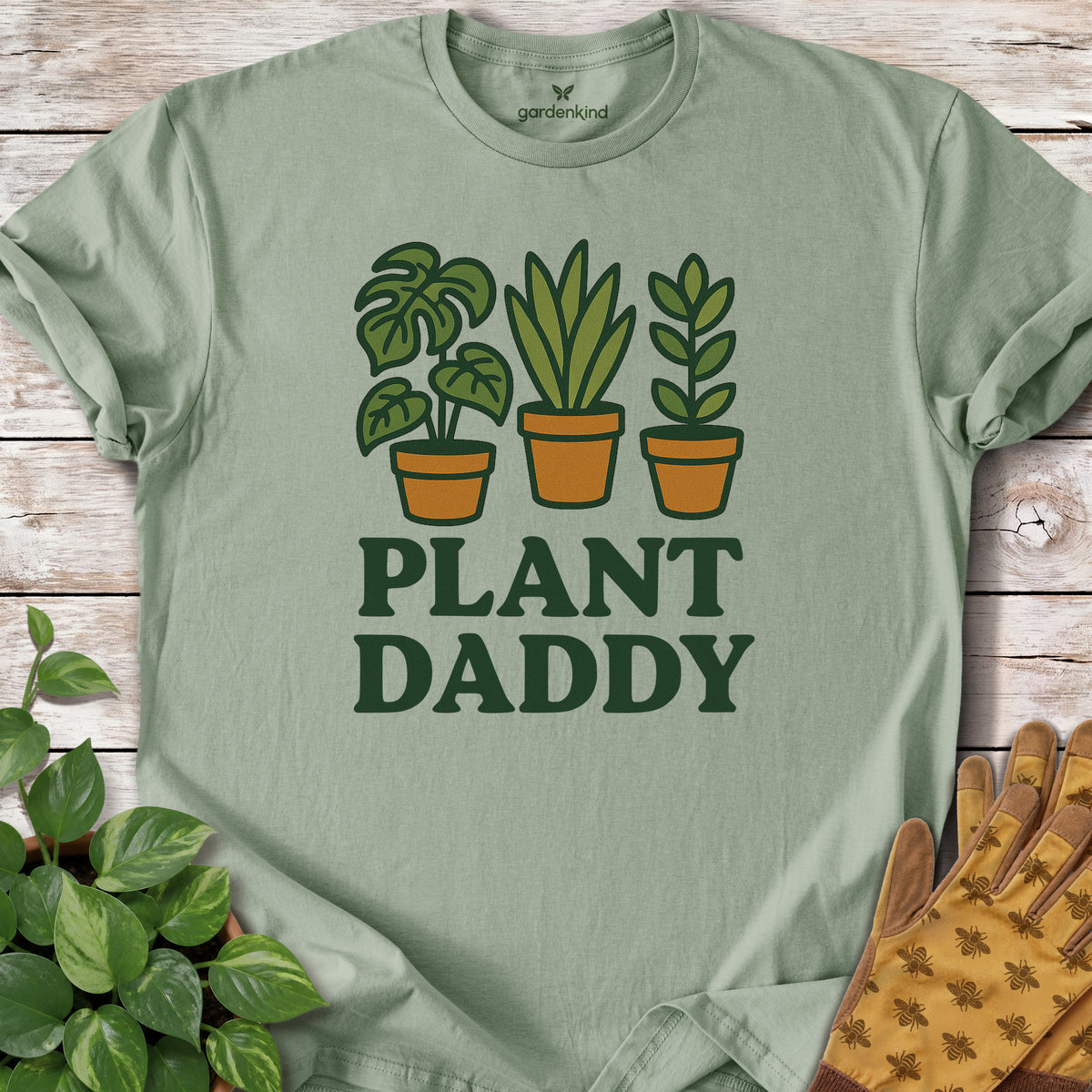 Plant Daddy Tee, Sage
