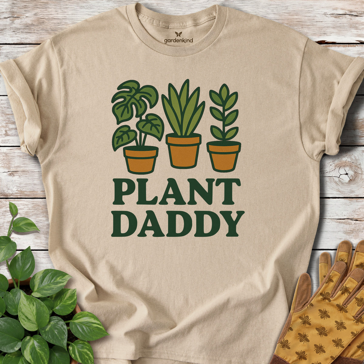 Plant Daddy Tee, Sand