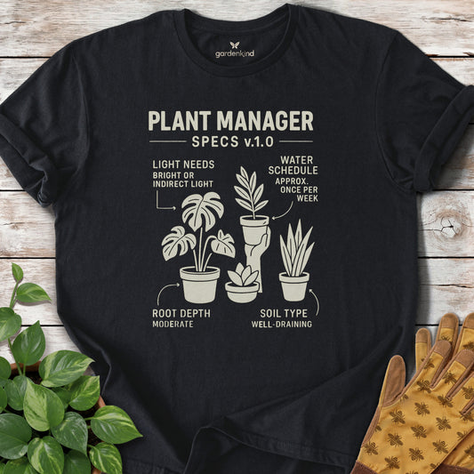 Plant Manager Tee, Black