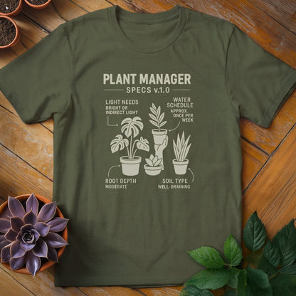 Plant Manager Tee T-Shirt Military Green / S
