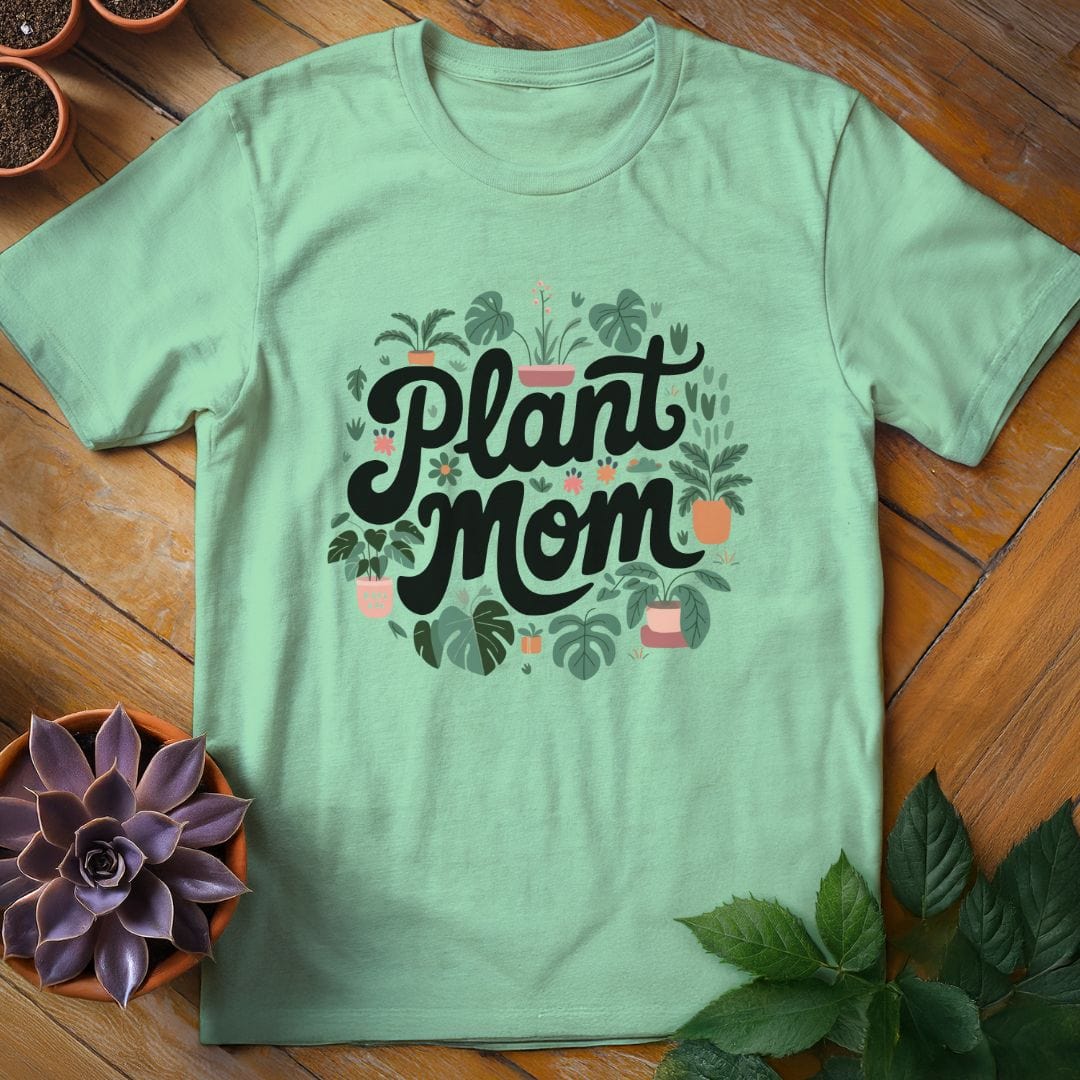 Plant Mom Tee T-Shirt Mint Green / S