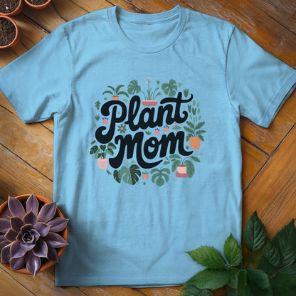 Plant Mom Tee T-Shirt Sky / S