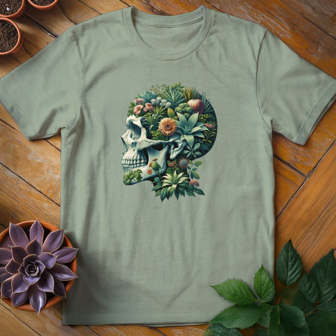 Plant Skull Tee T-Shirt Sage / XL
