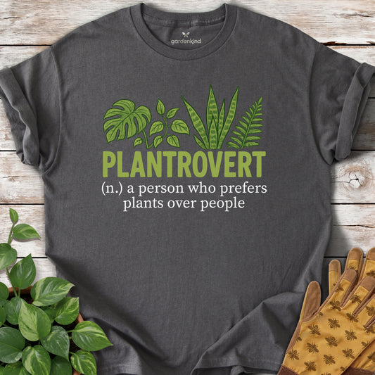 Plantrovert Definition Tee, Charcoal
