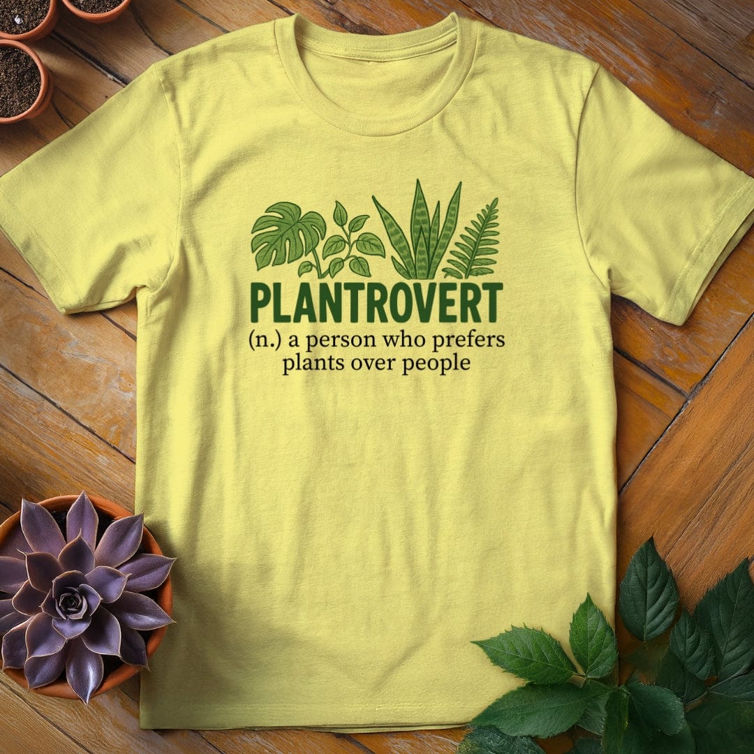 Plantrovert Definition Tee T-Shirt Cornsilk / S