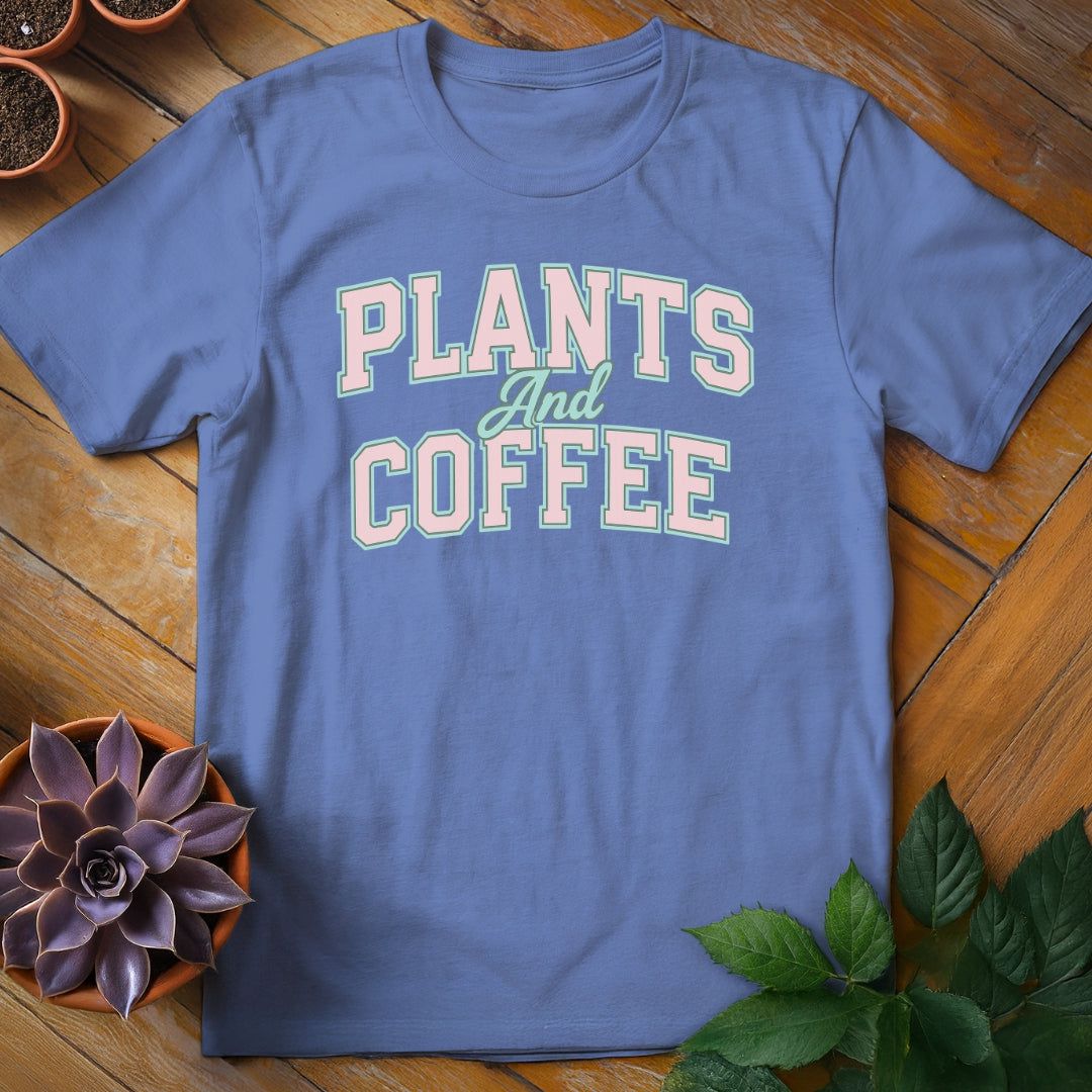 Plants and Coffee Tee T-Shirt Iris / S