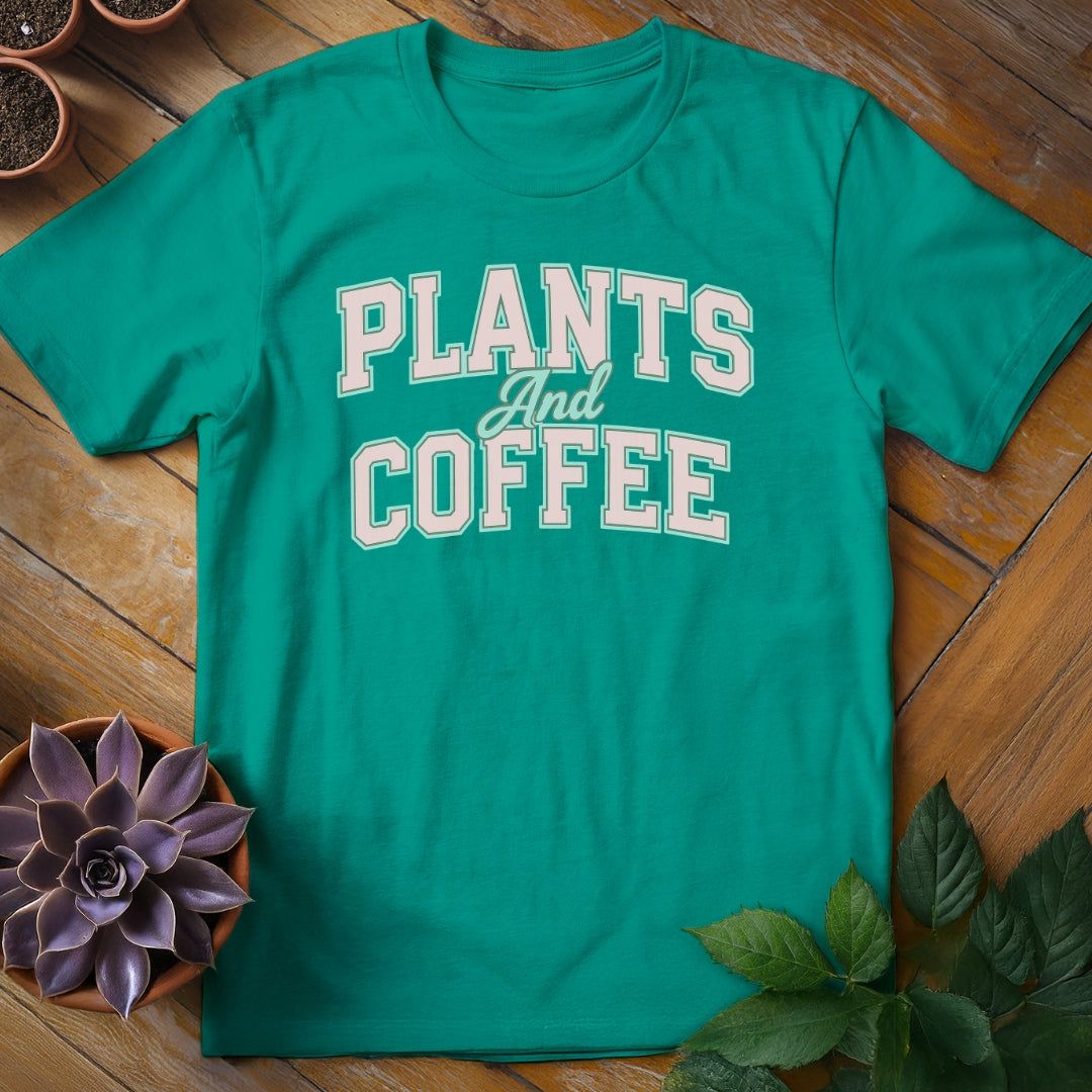 Plants and Coffee Tee T-Shirt Jade Dome / S