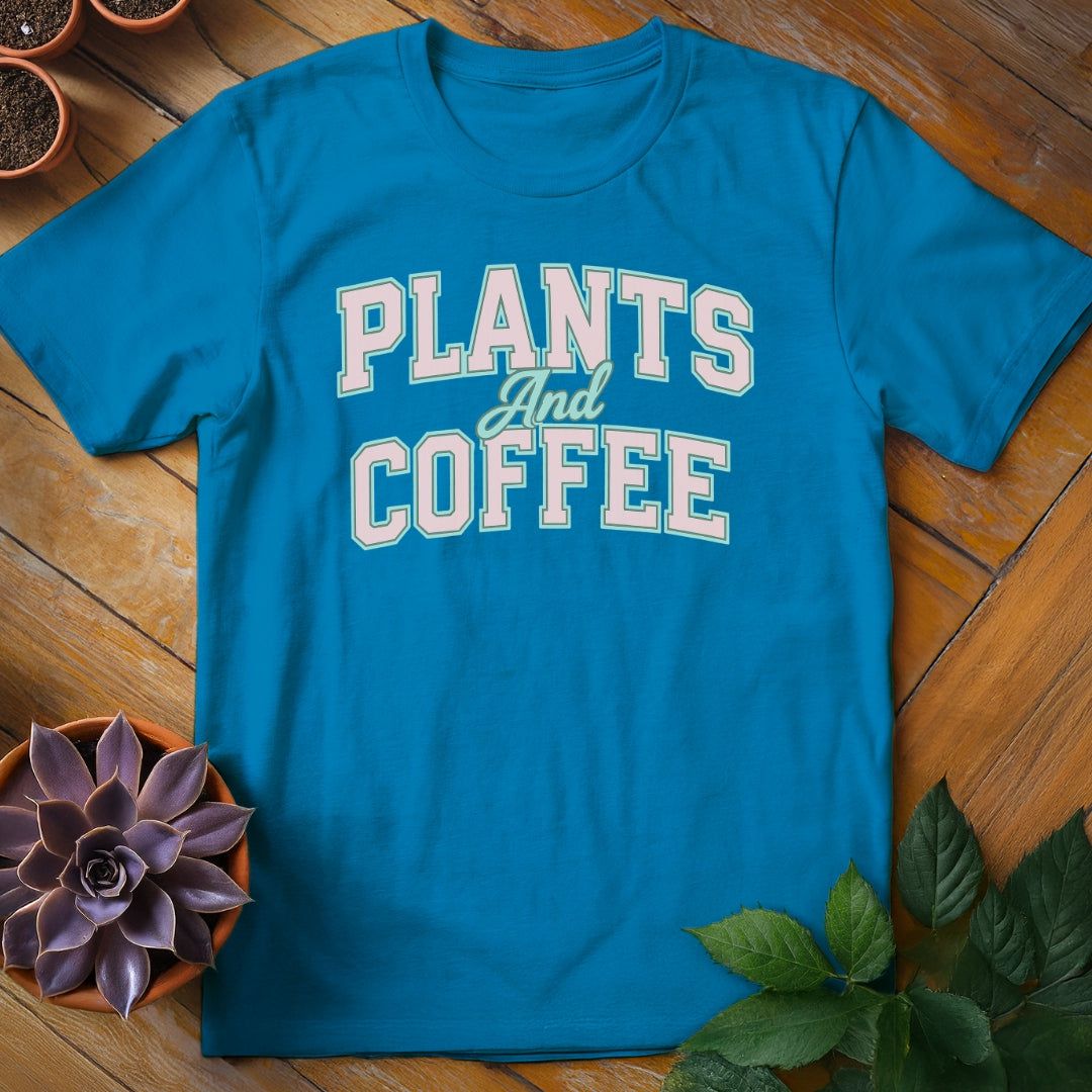Plants and Coffee Tee T-Shirt Sapphire / S