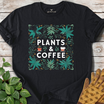 Plants & Coffee Tee, Black