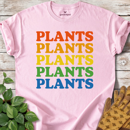 Plants Plants Plants Tee, Light Pink