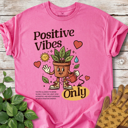 Positive Vibes Only Tee, Azalea