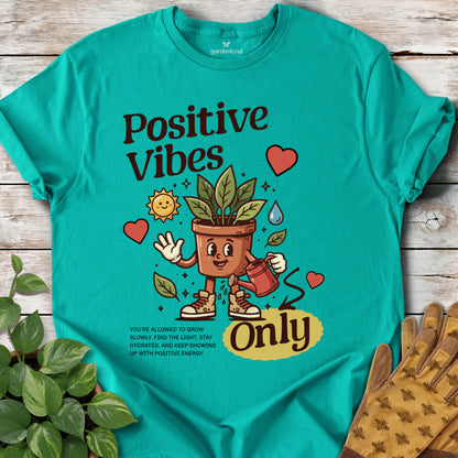 Positive Vibes Only Tee, Jade Dome
