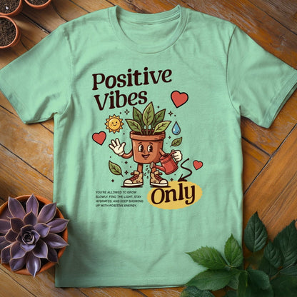 Positive Vibes Only Tee T-Shirt Mint Green / S
