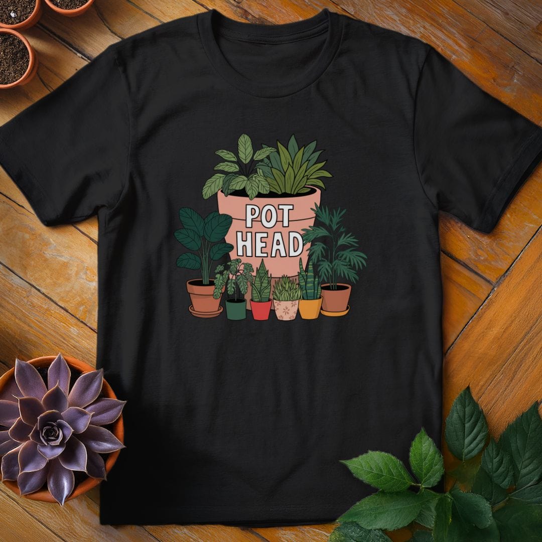 Pot Head Tee T-Shirt Black / S
