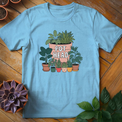 Pot Head Tee T-Shirt Sky / S