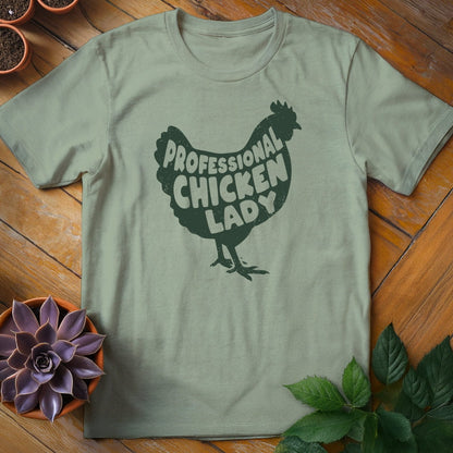 Professional Chicken Lady Tee T-Shirt Sage / S