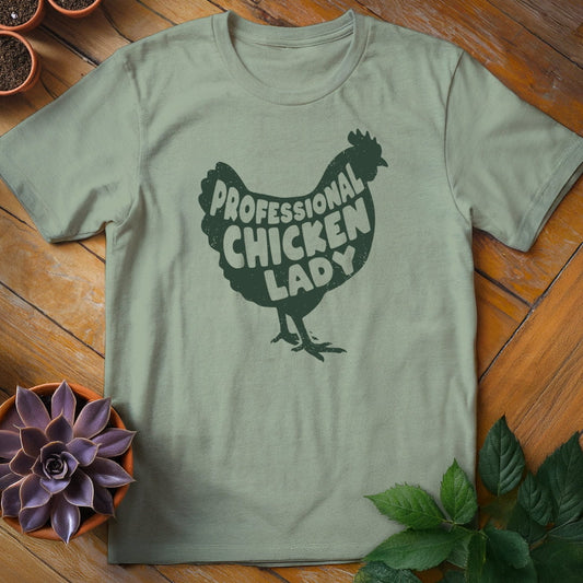 Professional Chicken Lady Tee T-Shirt Sage / S