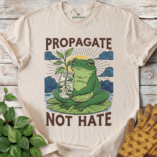 Propagate Not Hate Tee, Natural