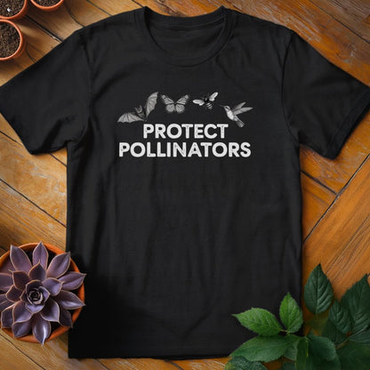 Protect Pollinators Tee T-Shirt Black / S