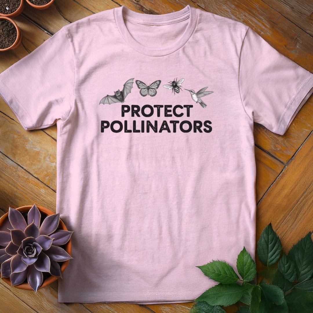 Protect Pollinators Tee T-Shirt Light Pink / S