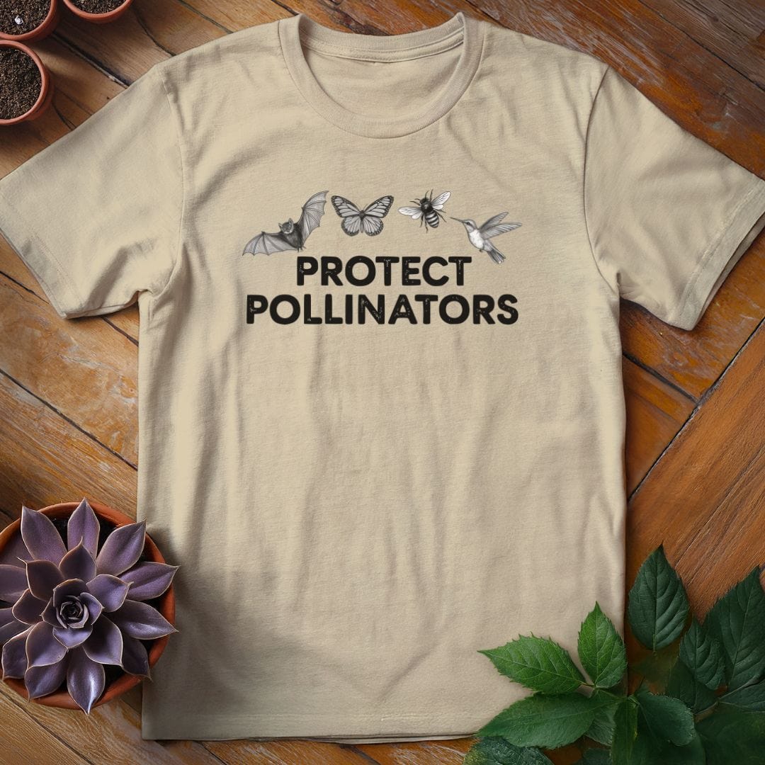 Protect Pollinators Tee T-Shirt Sand / S