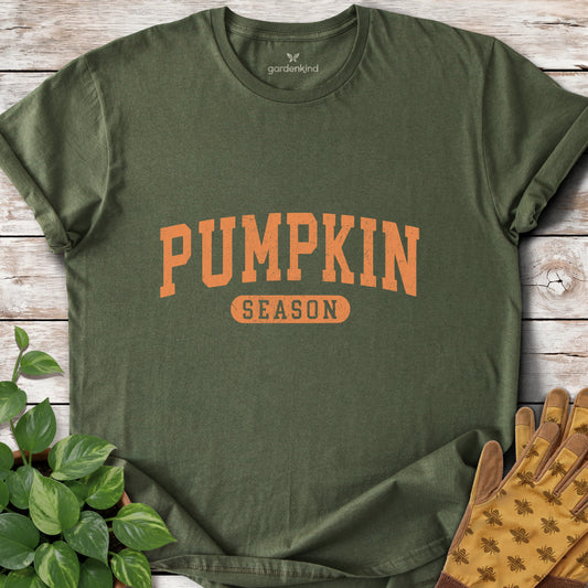 Pumpkin Season Tee, Military Green