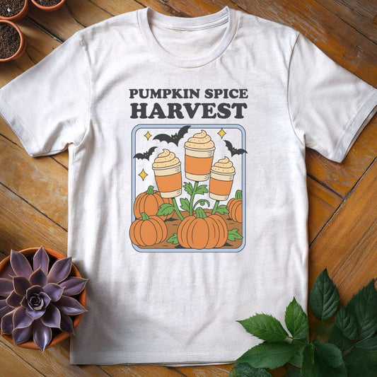Pumpkin Spice Harvest Tee T-Shirt White / S