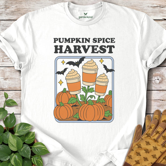 Pumpkin Spice Harvest Tee, White
