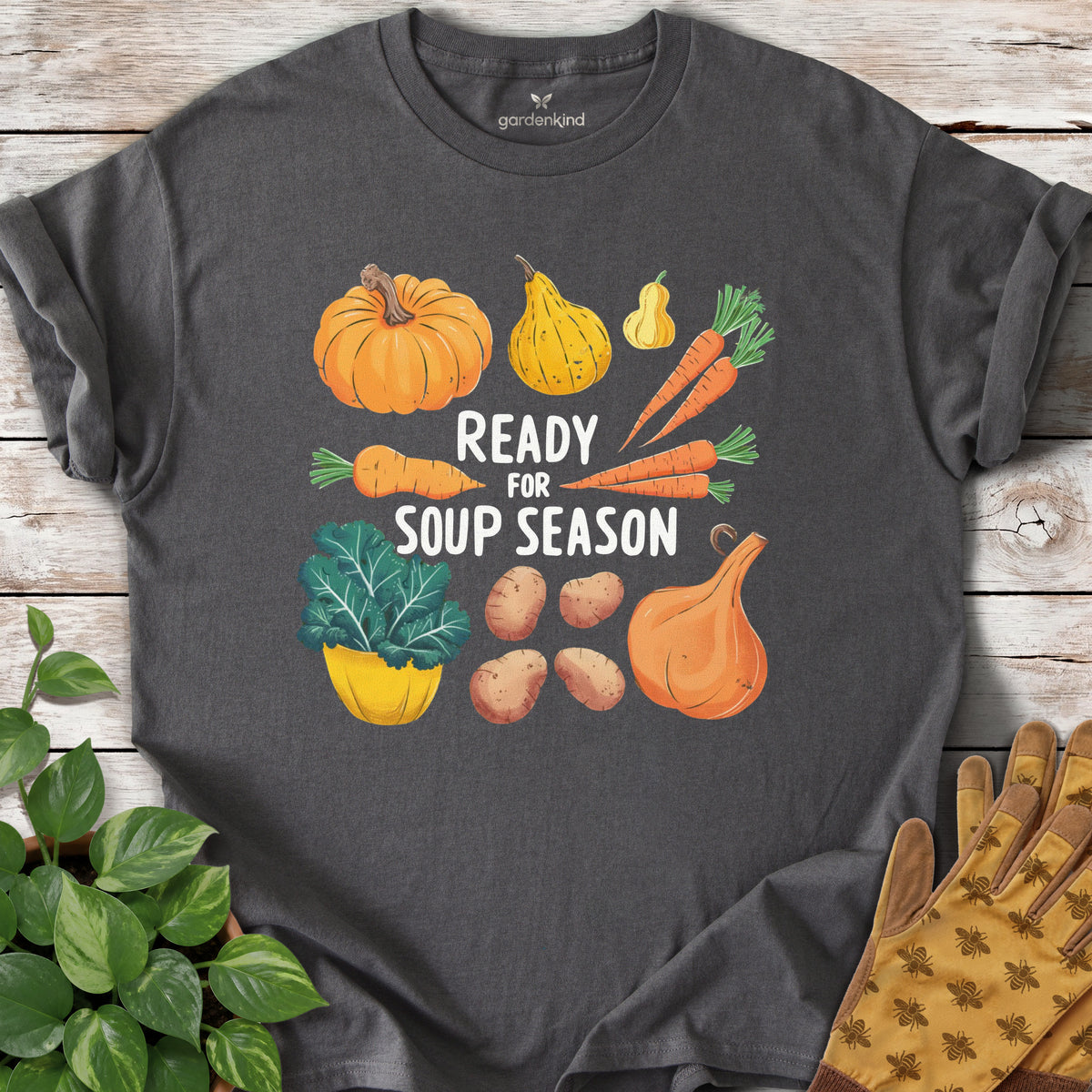 Ready for Soup Season Tee, Charcoal