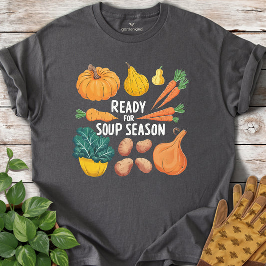 Ready for Soup Season Tee, Charcoal