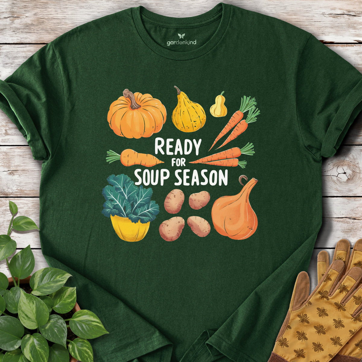 Ready for Soup Season Tee, Forest Green