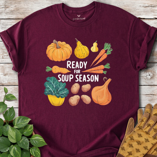 Ready for Soup Season Tee, Maroon