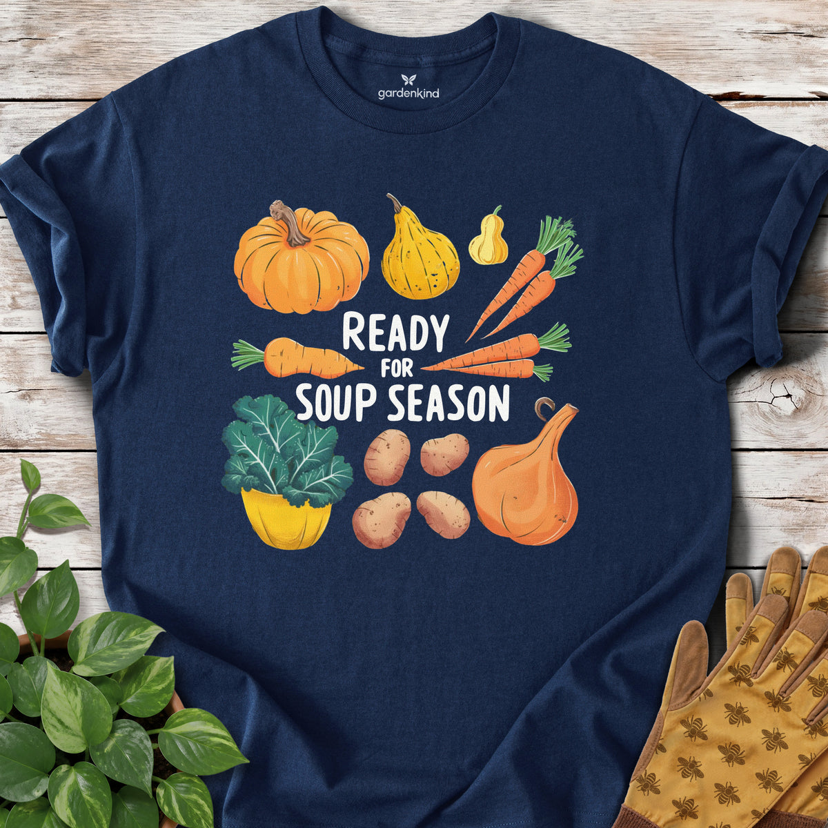 Ready for Soup Season Tee, Navy