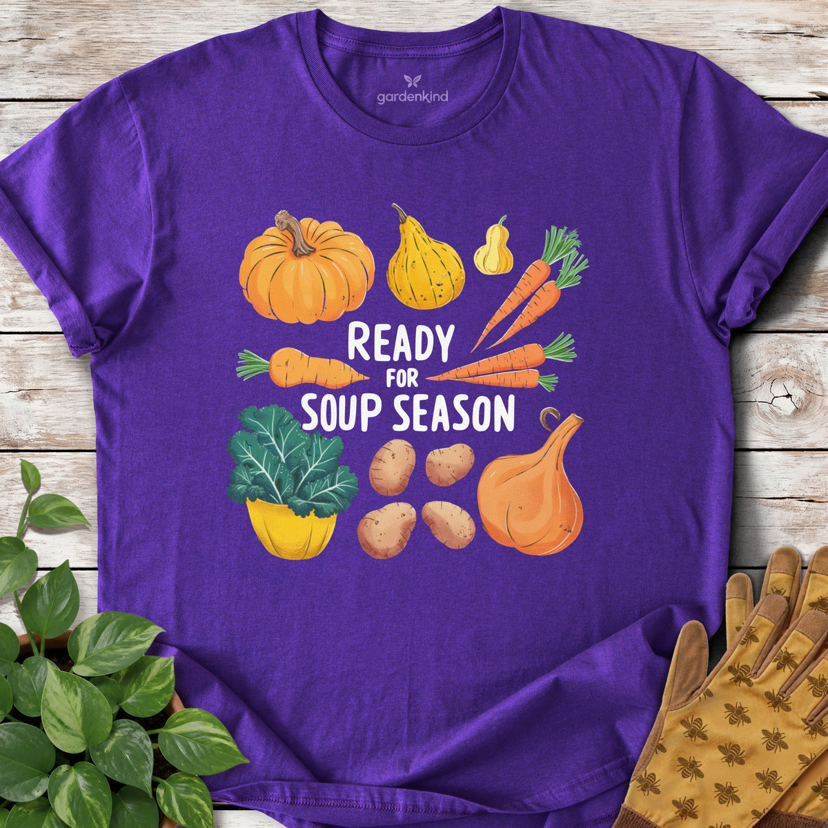 Ready for Soup Season Tee, Purple
