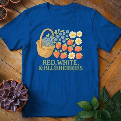 Red, White, and Blueberries Tee T-Shirt Royal / S