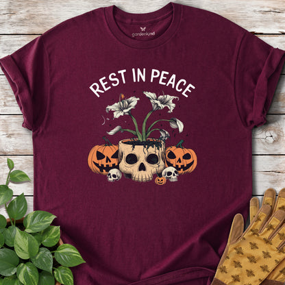 Rest in Peace Lily Tee, Maroon