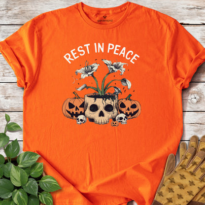 Rest in Peace Lily Tee, Orange